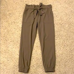 Belted Paperbag Jogger Pant